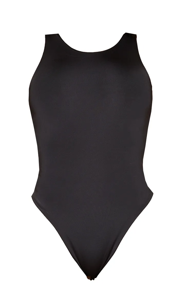 Shape Black Sleeveless Slinky Bodysuit