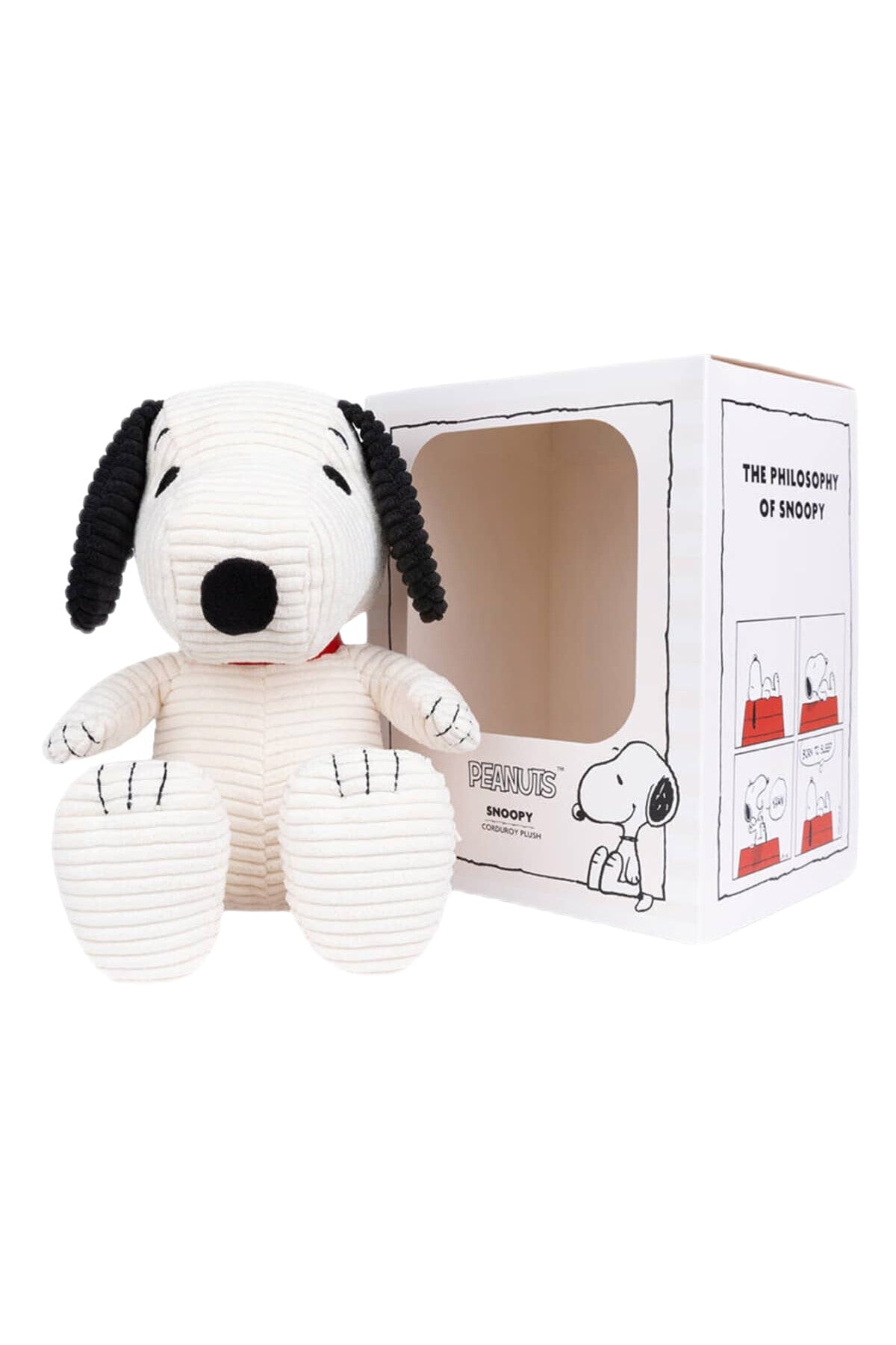 Snoopy - Sitting Corduroy - Cream In Gift Box - 27cm