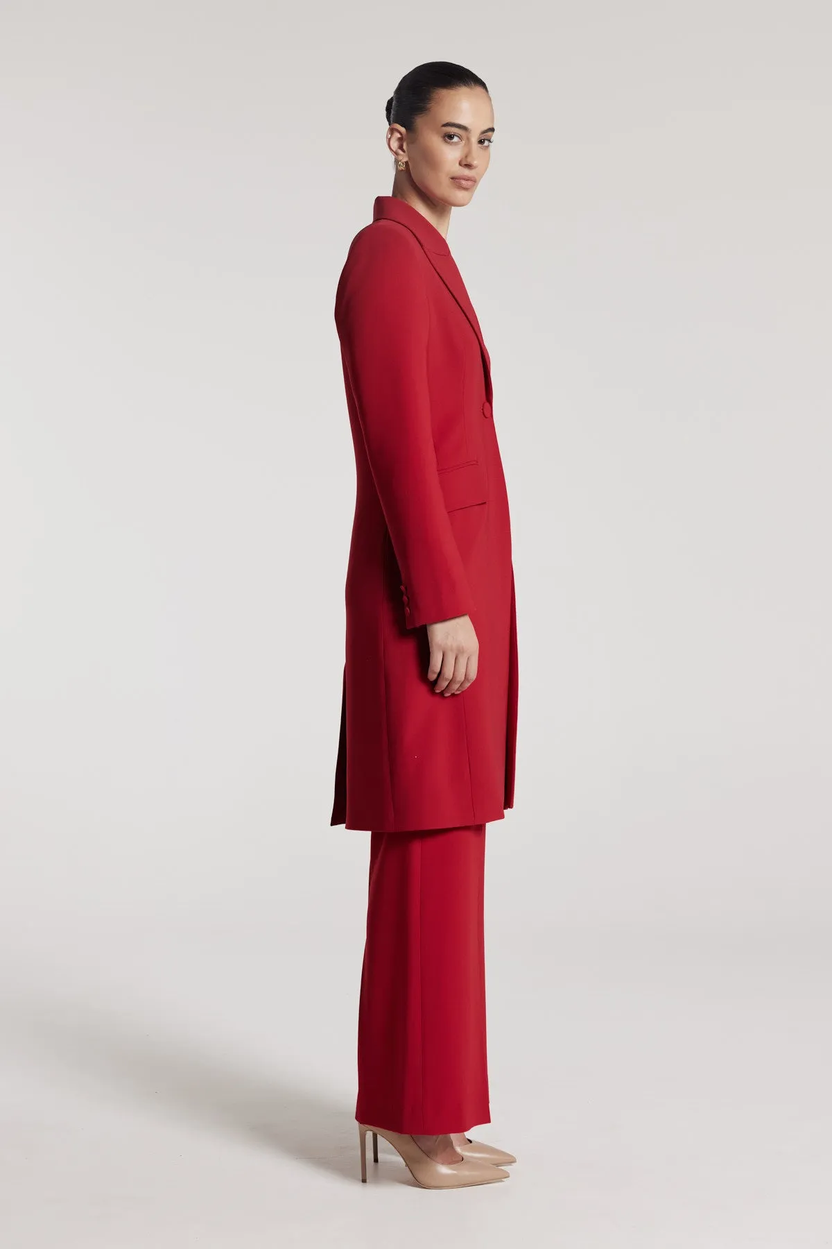 St Marco Coat - Scarlet