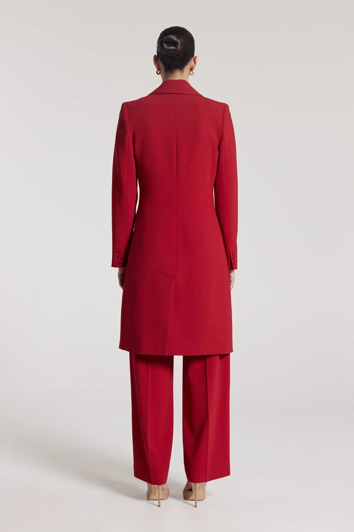 St Marco Coat - Scarlet