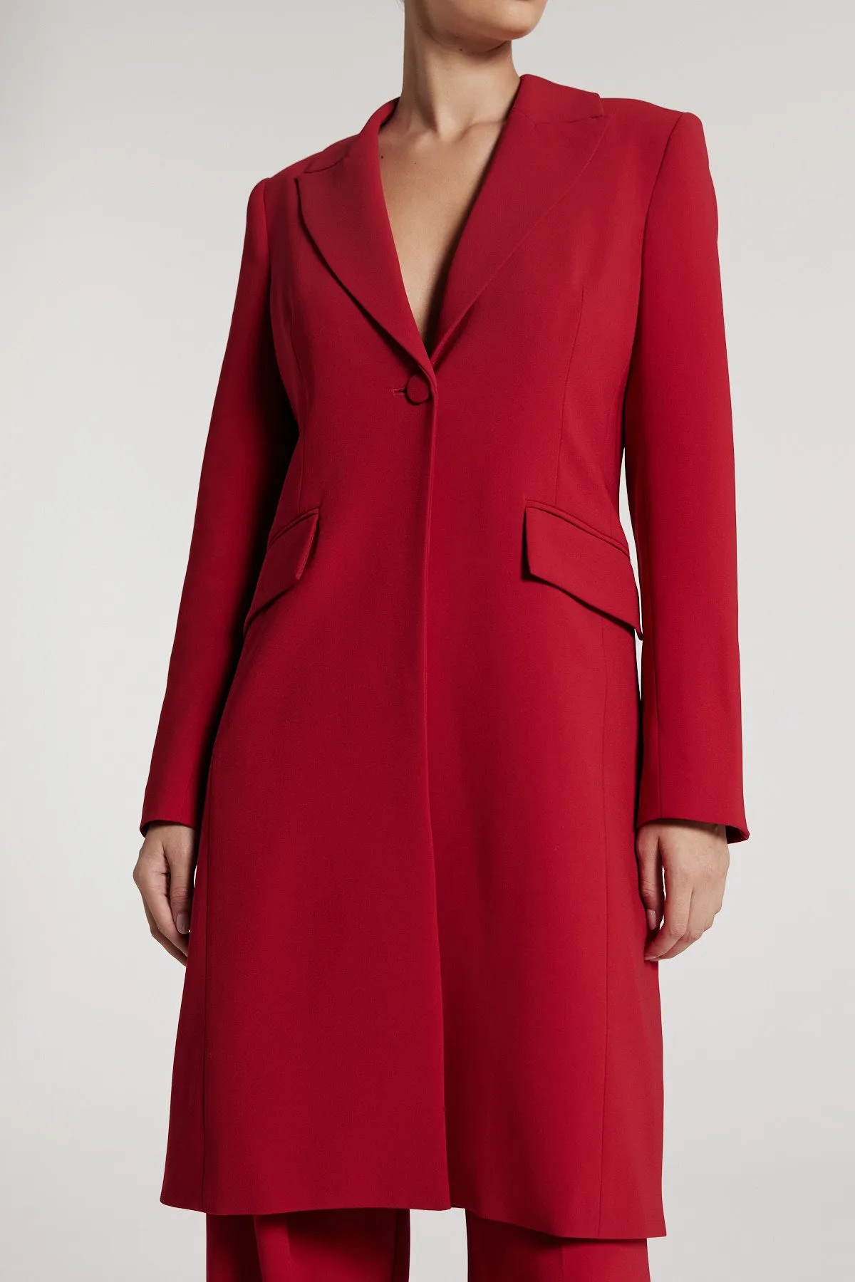 St Marco Coat - Scarlet