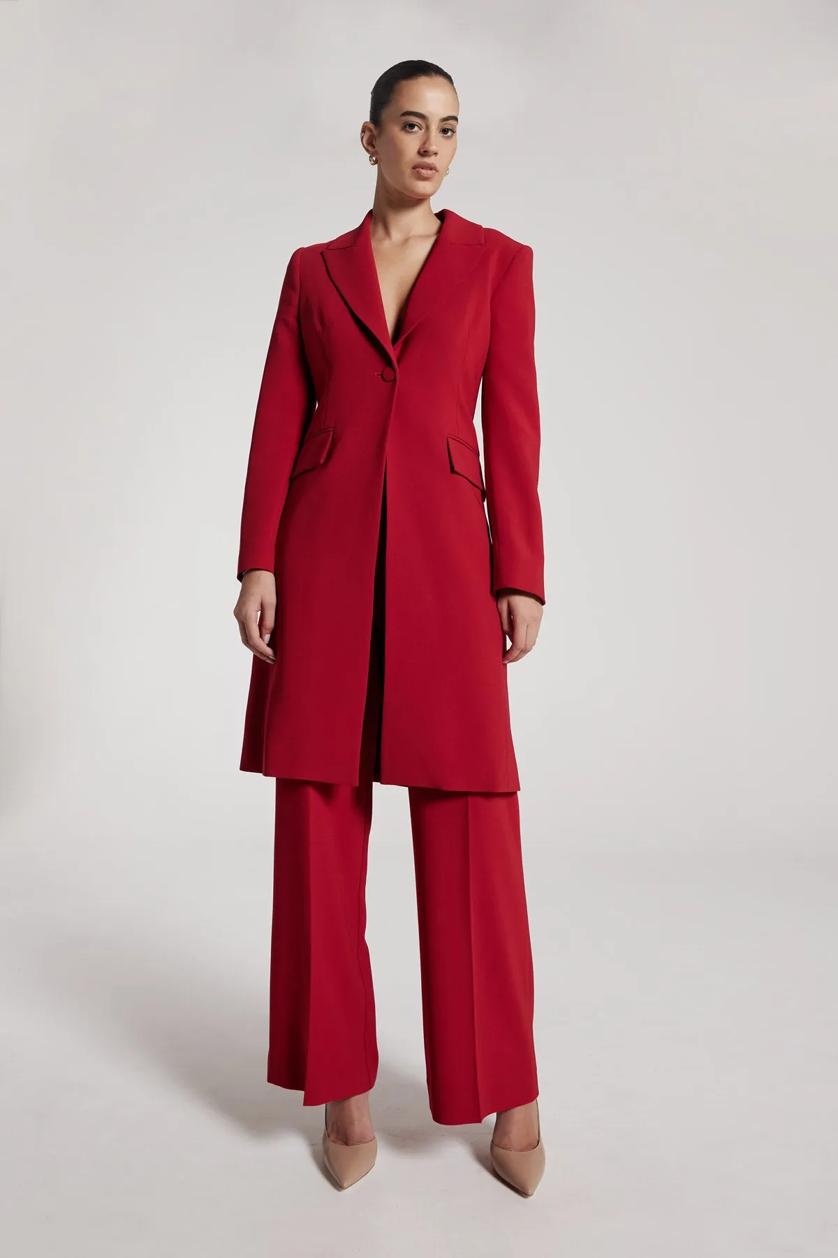 St Marco Coat - Scarlet