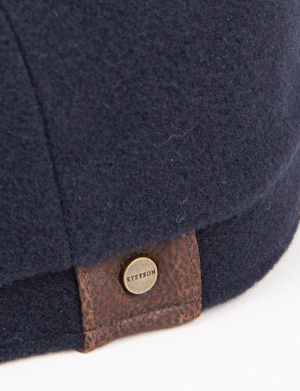 Stetson Hatteras Newsboy Cap (Wool/Cashmere) - Navy Blue