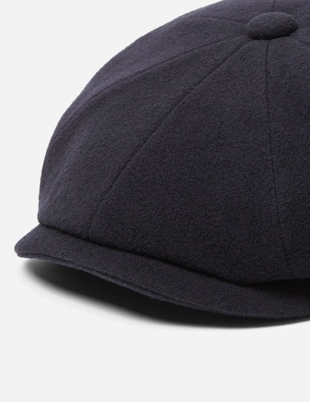 Stetson Hatteras Newsboy Cap (Wool/Cashmere) - Navy Blue