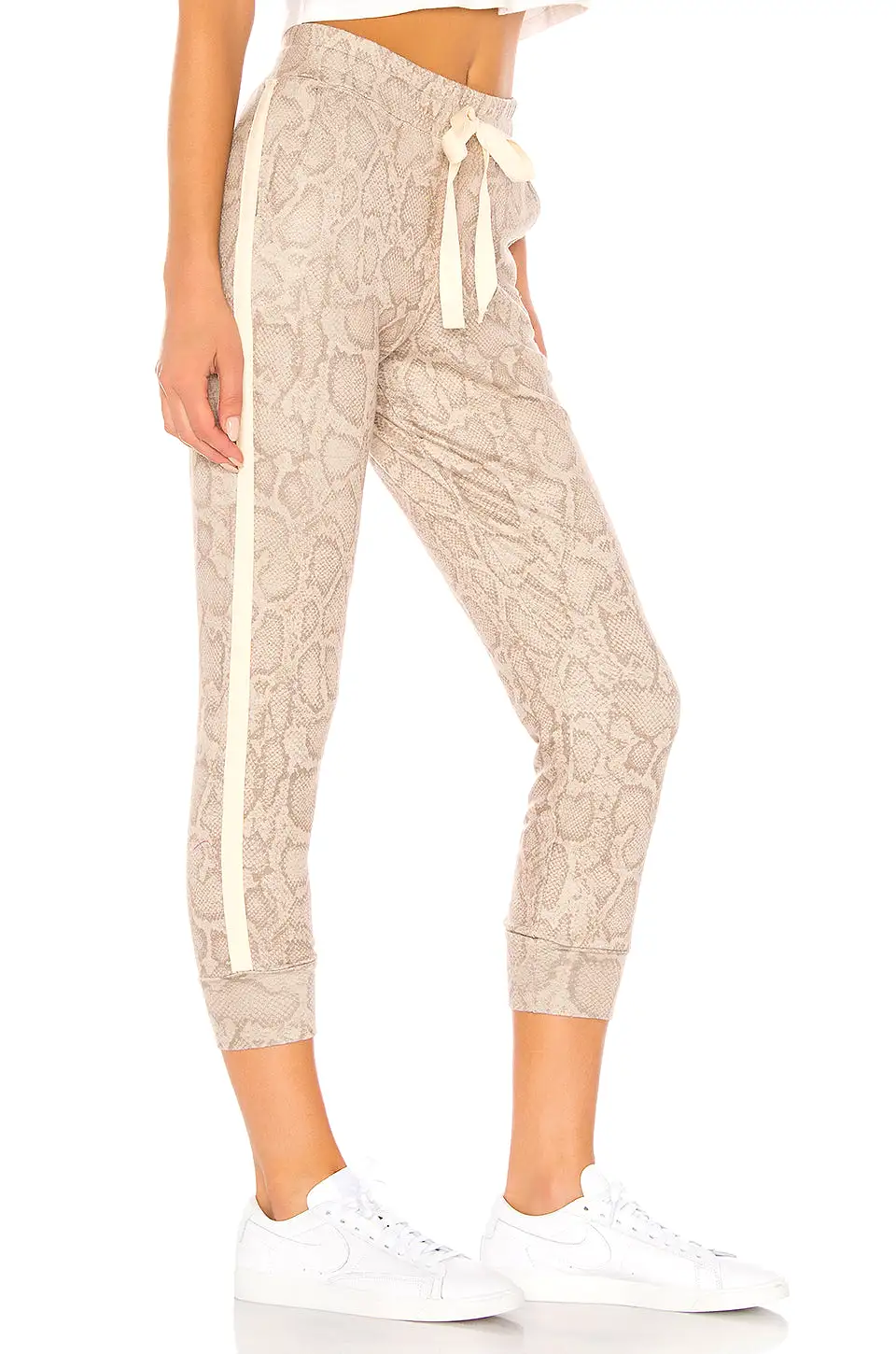 Sundry Snake Print Jogger Sweat Pant Sand