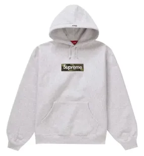 Supreme Box Logo Hooded Sweatshirt (FW23) Ash Grey