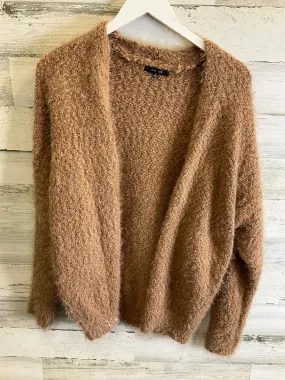 Sweater Cardigan By Love Tree In Brown, Size: S