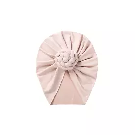 Swirl Knot Baby Turban in Cream