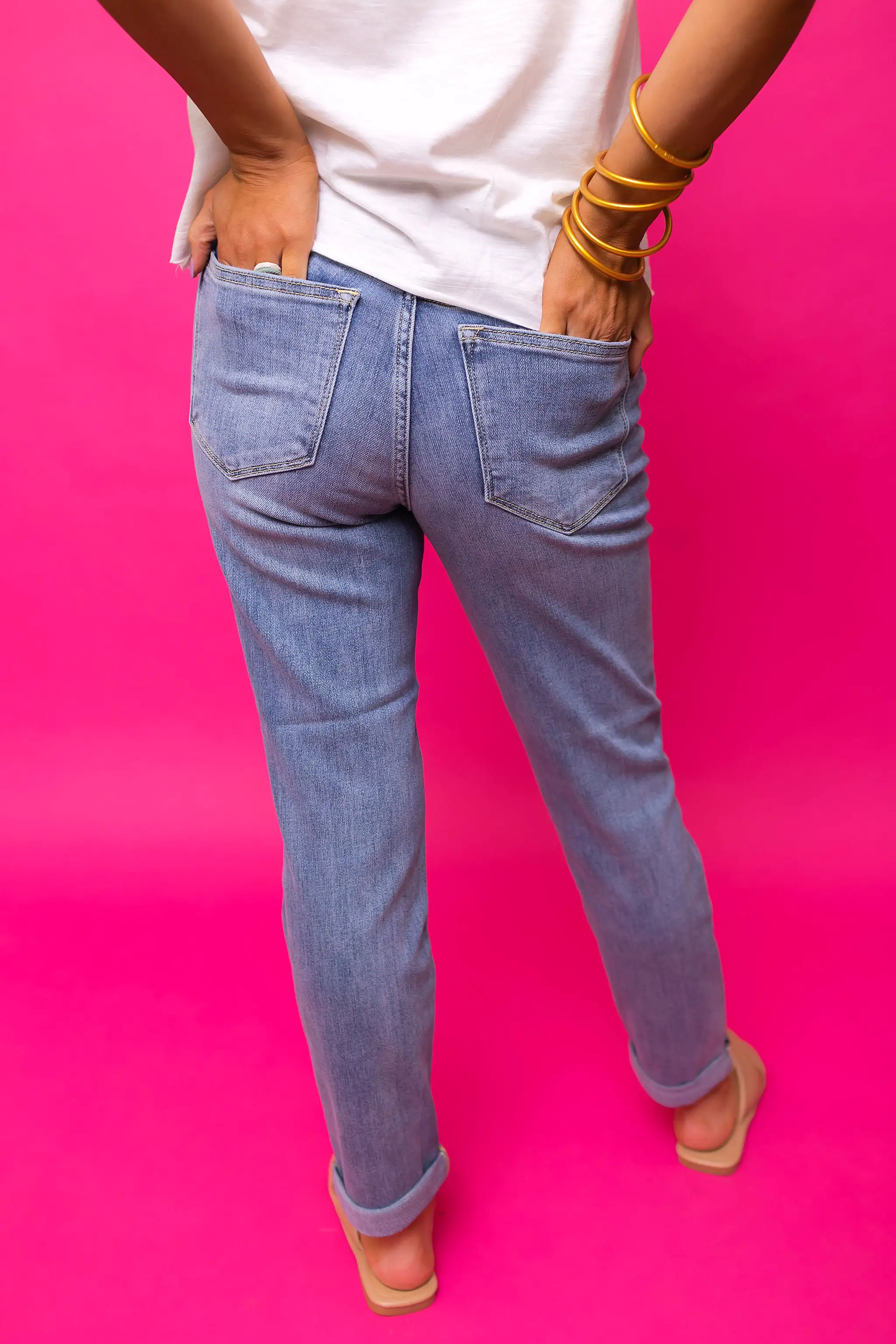 The Brooke Mid Rise Boyfriend Jeans