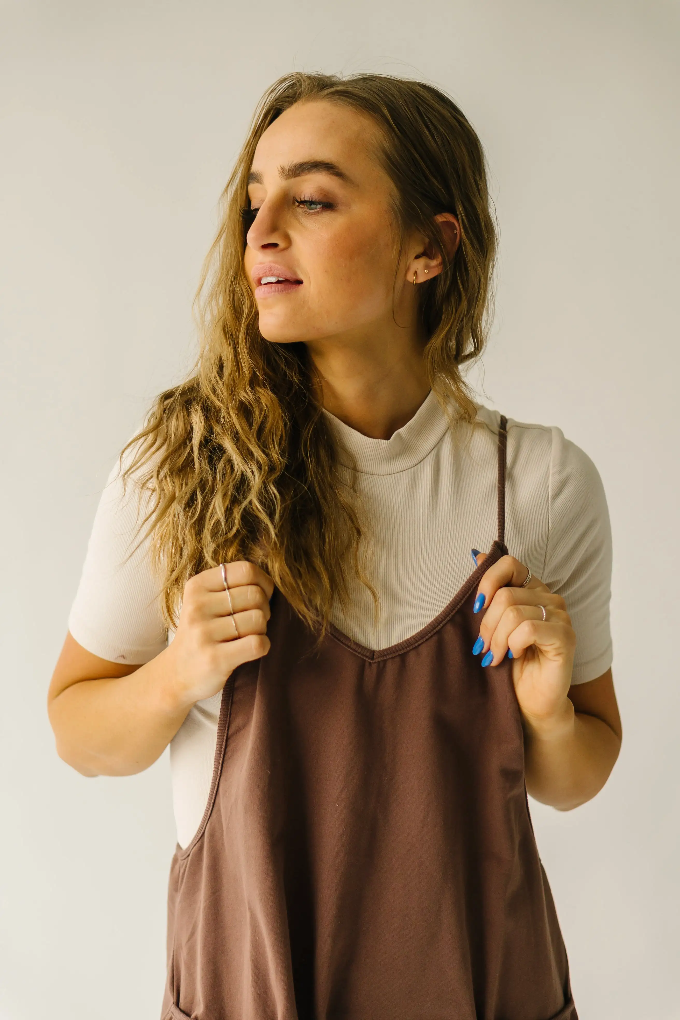 The Koren Oversized Jumpsuit in Mocha