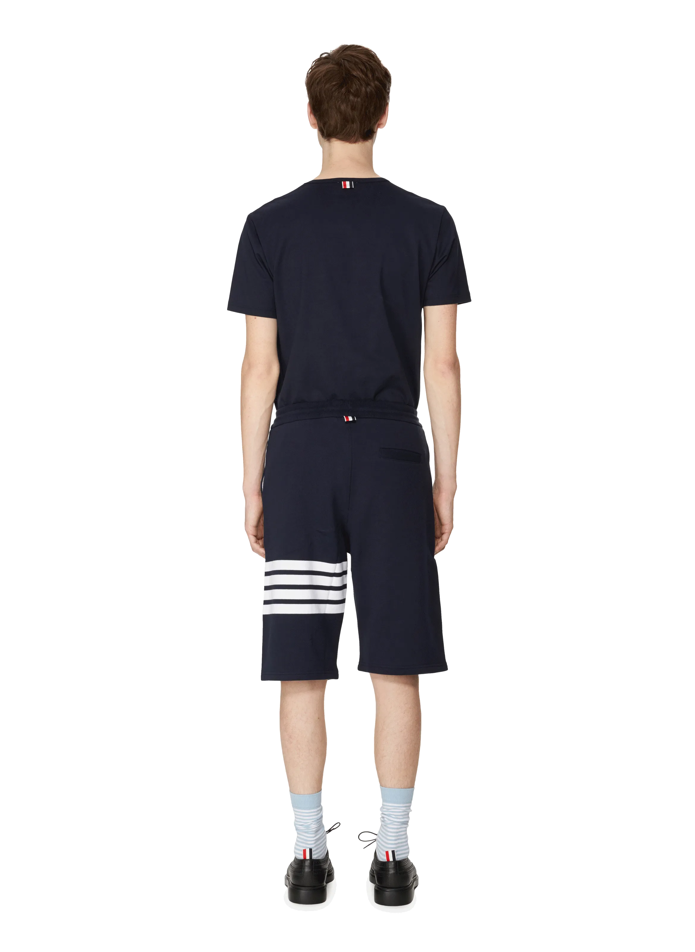 Thom browne  Striped cotton shorts - Blue