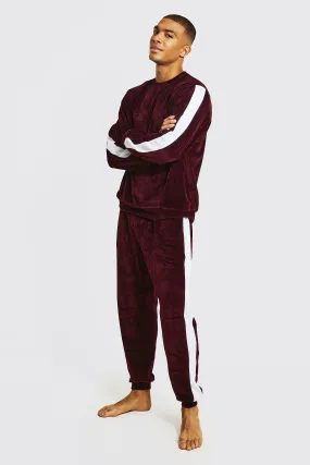 Velour Jogger And Sweat Set