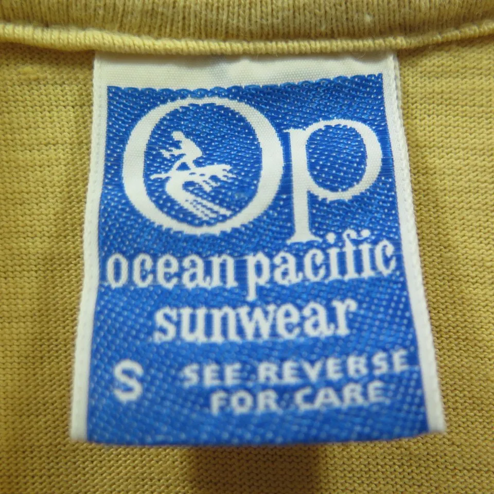 Vintage 70s Ocean Pacific Polo Shirt Mens S Surf Skate Board Stripe