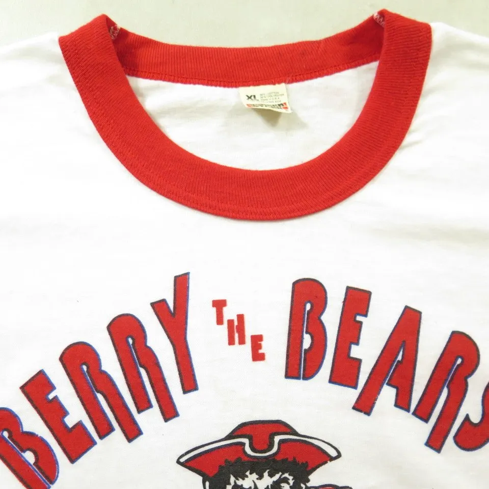 Vintage 80s Berry the Bears T-Shirt Mens XL New England Patriots Chicago Bears