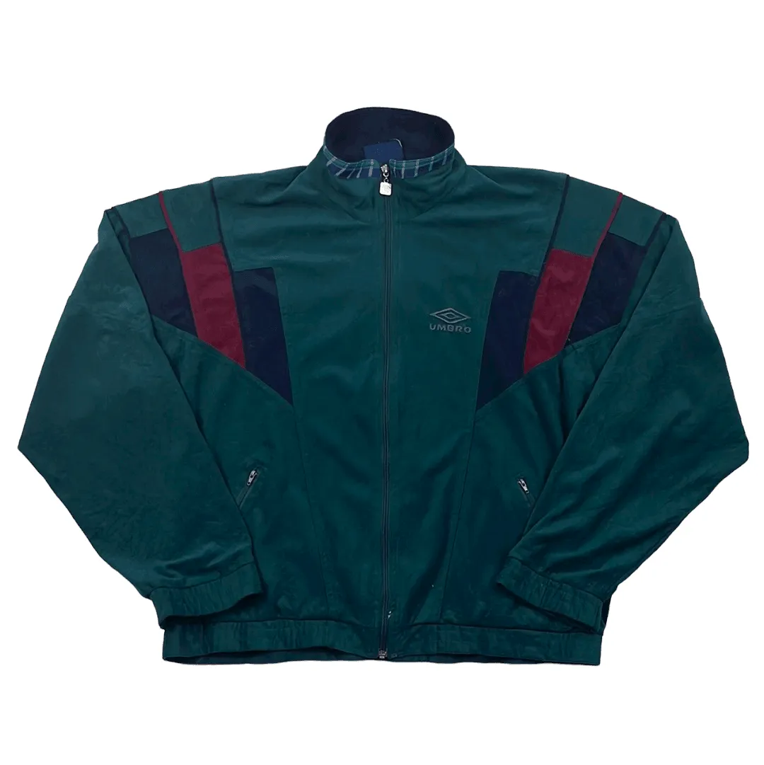 Vintage 90s Green Umbro Full Zip Jacket - Medium