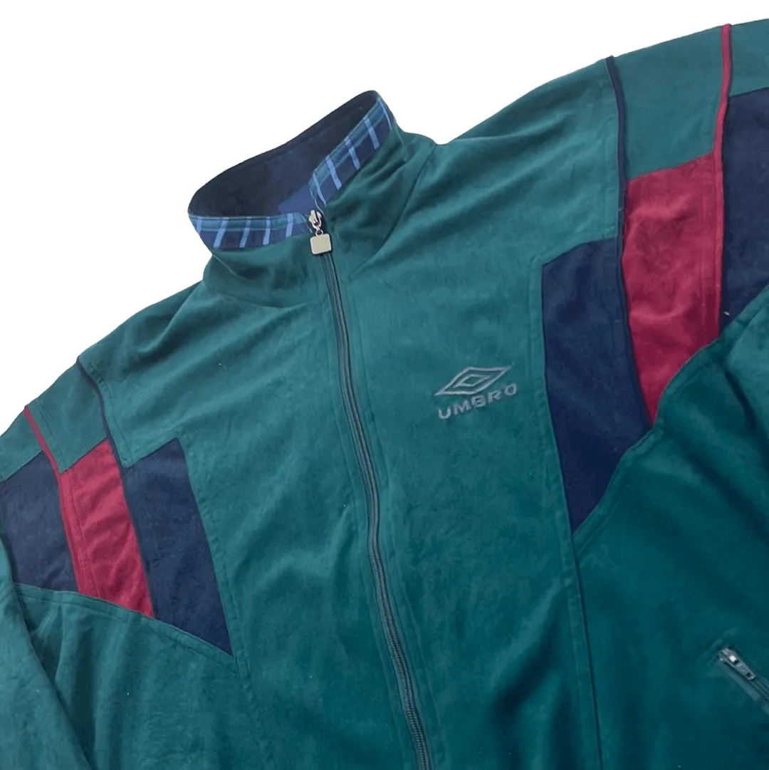 Vintage 90s Green Umbro Full Zip Jacket - Medium