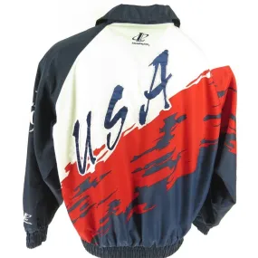 Vintage 90s Olympic Track Jacket Mens L 1996 USA Team Atlanta