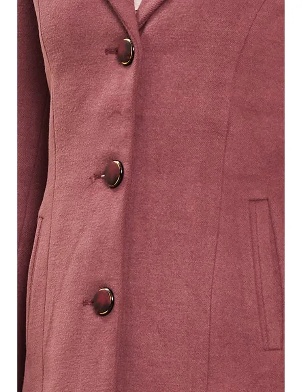 Women Coat Mauve Color