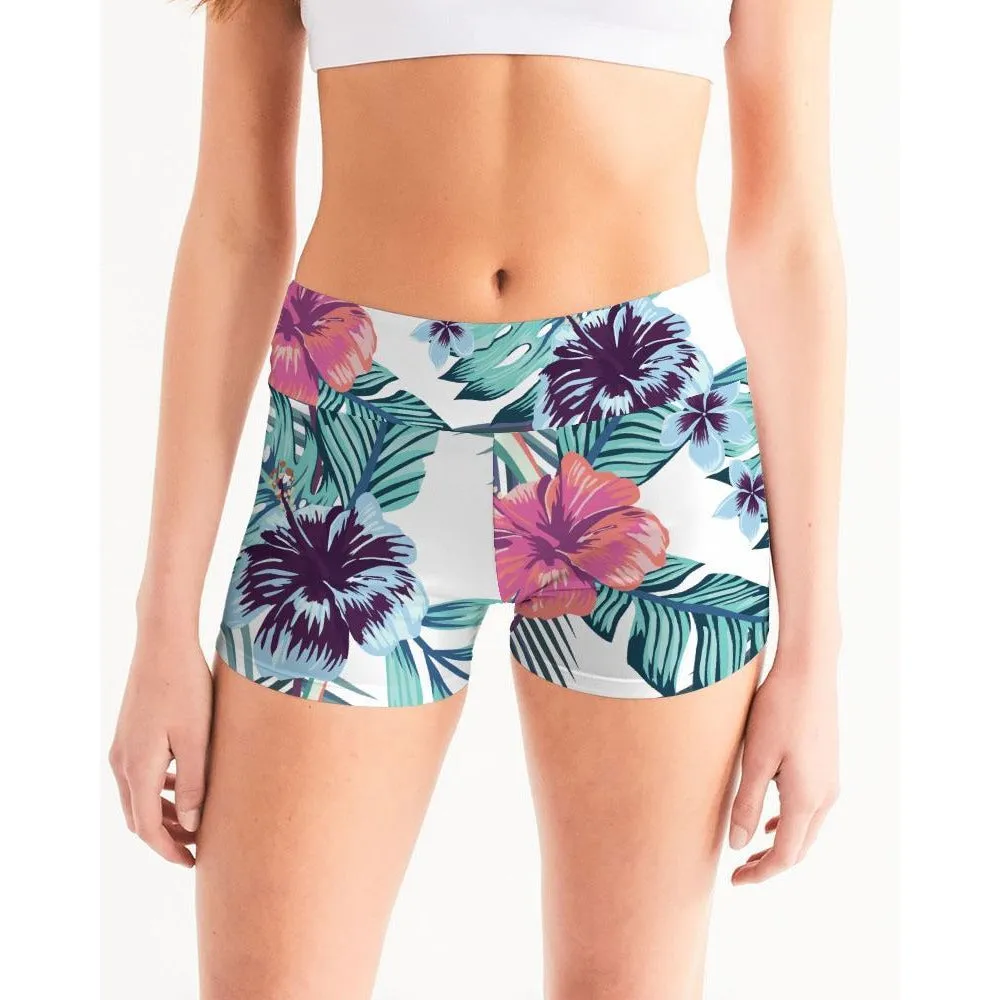 Women's Active Comfort Tropics Mid-Rise Yoga Shorts