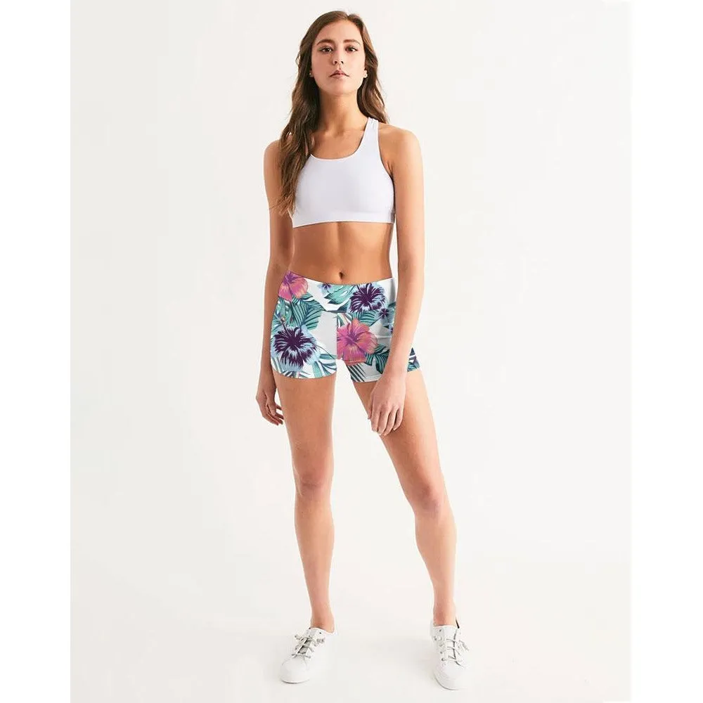 Women's Active Comfort Tropics Mid-Rise Yoga Shorts