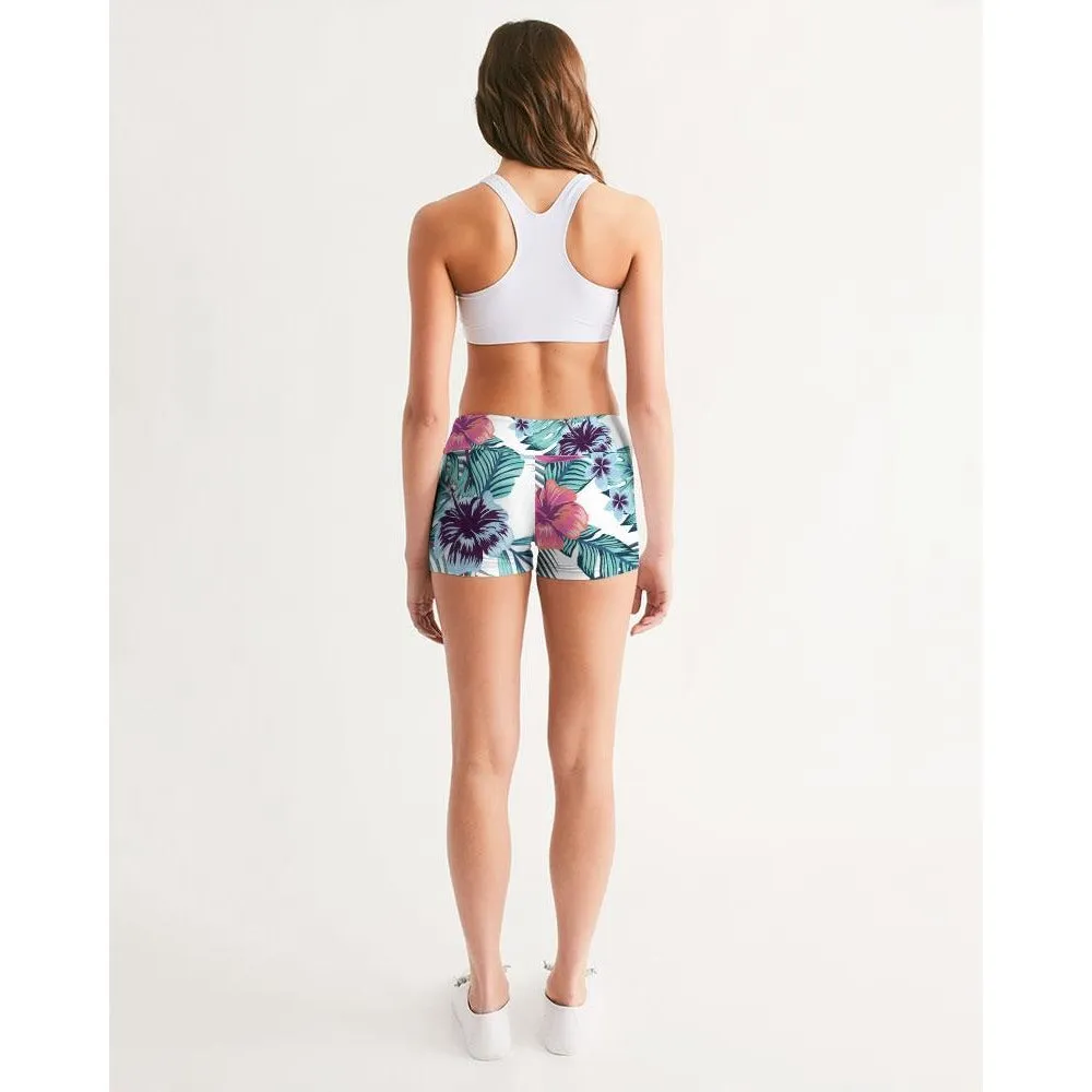 Women's Active Comfort Tropics Mid-Rise Yoga Shorts