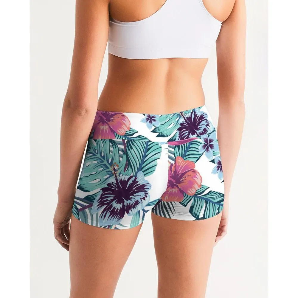 Women's Active Comfort Tropics Mid-Rise Yoga Shorts