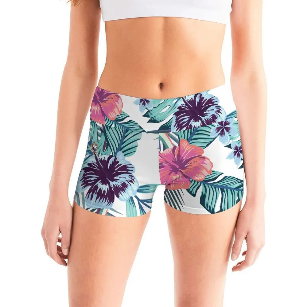 Women's Active Comfort Tropics Mid-Rise Yoga Shorts