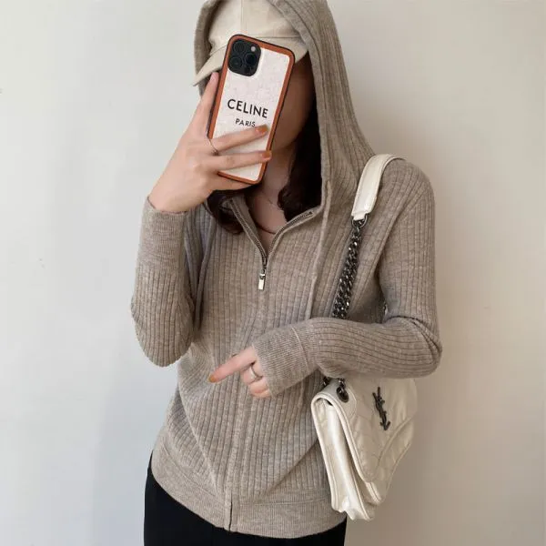 Women's casual hooded sweater