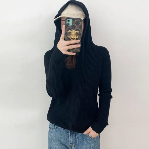 Women's casual hooded sweater