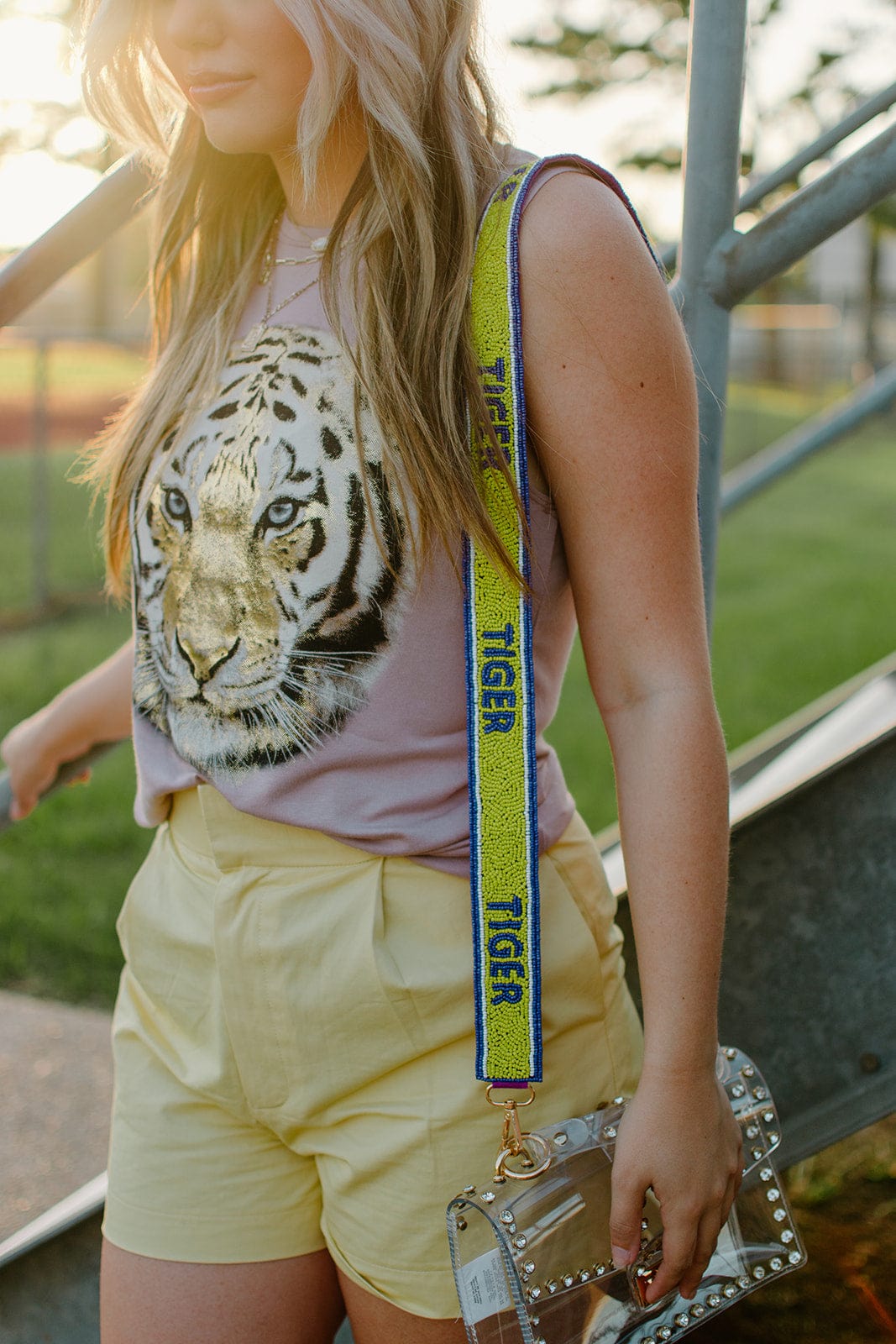 Yellow High Waisted Shorts