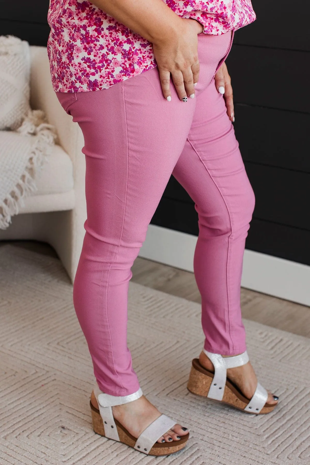 YMI Mid-Rise Jeggings- Brea Wash