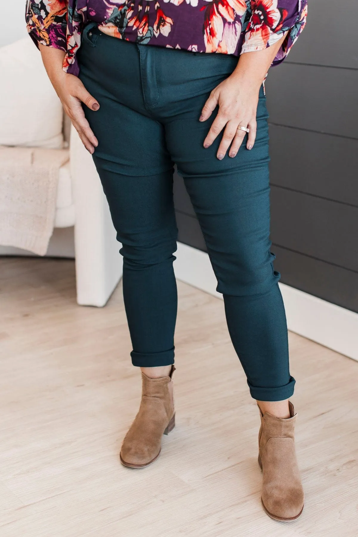 YMI Mid-Rise Jeggings- Celia Wash