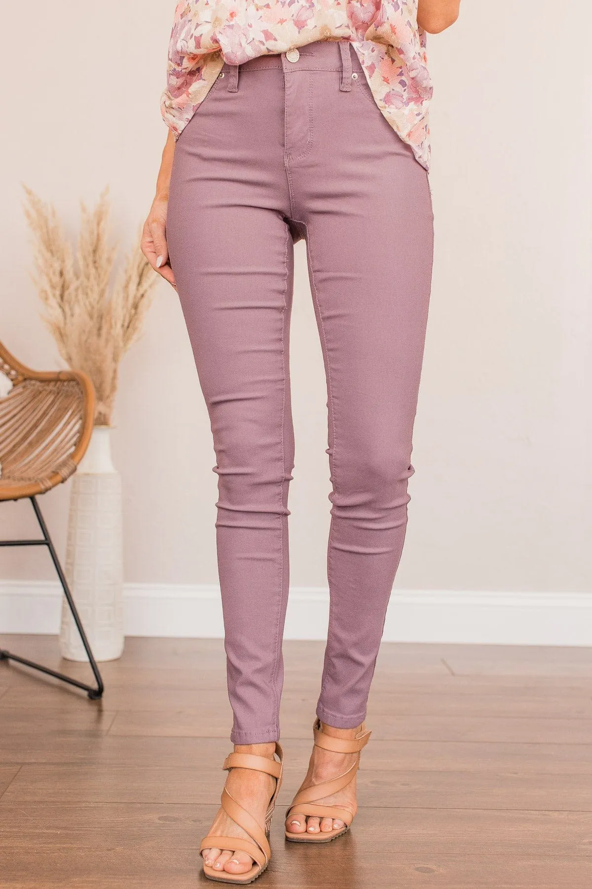 YMI Mid-Rise Jeggings- Violet Wash