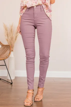 YMI Mid-Rise Jeggings- Violet Wash