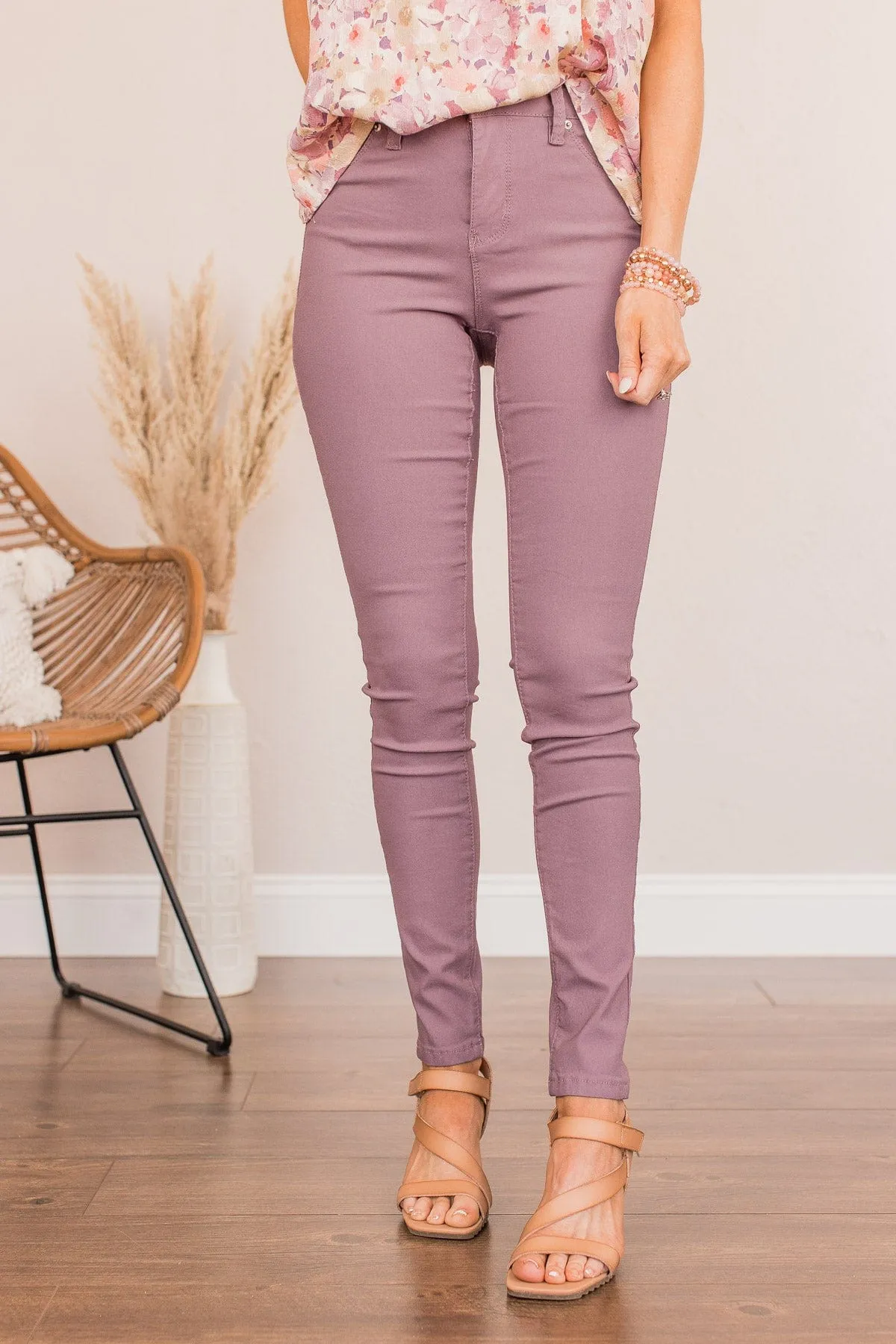 YMI Mid-Rise Jeggings- Violet Wash