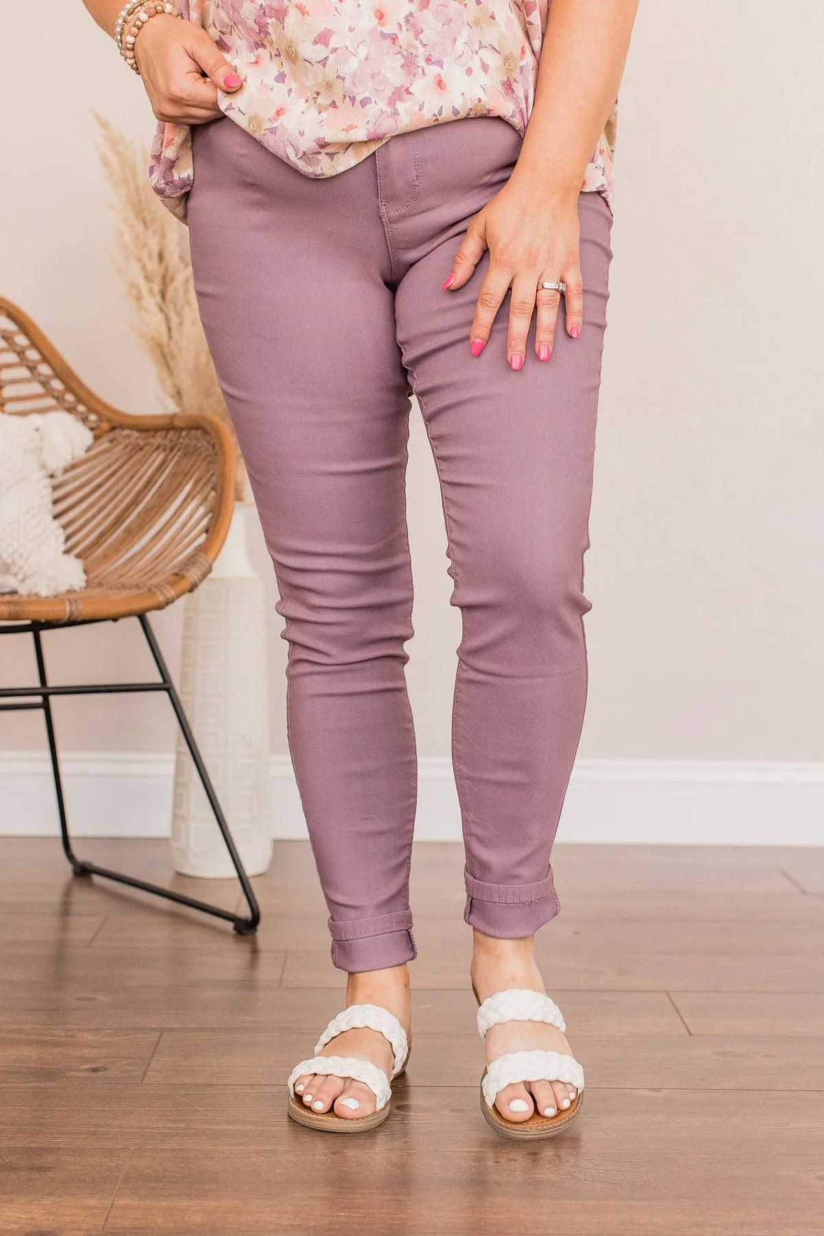 YMI Mid-Rise Jeggings- Violet Wash