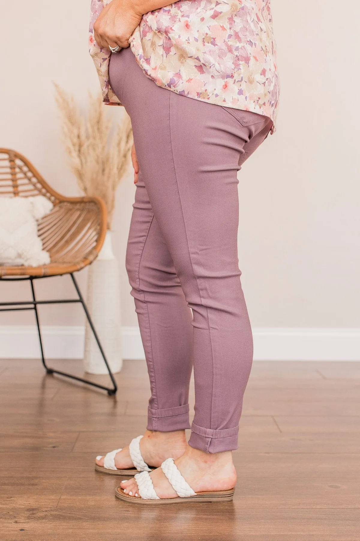 YMI Mid-Rise Jeggings- Violet Wash