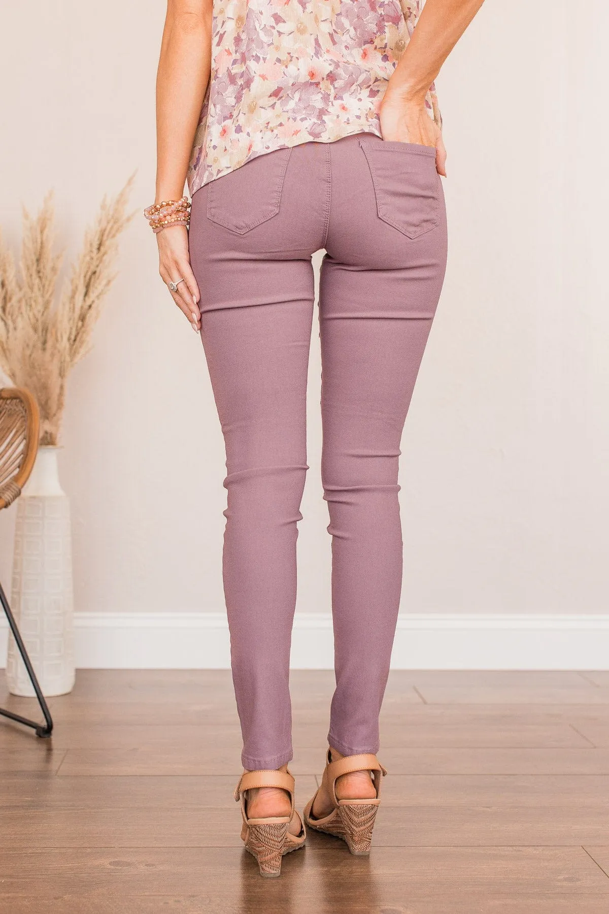 YMI Mid-Rise Jeggings- Violet Wash