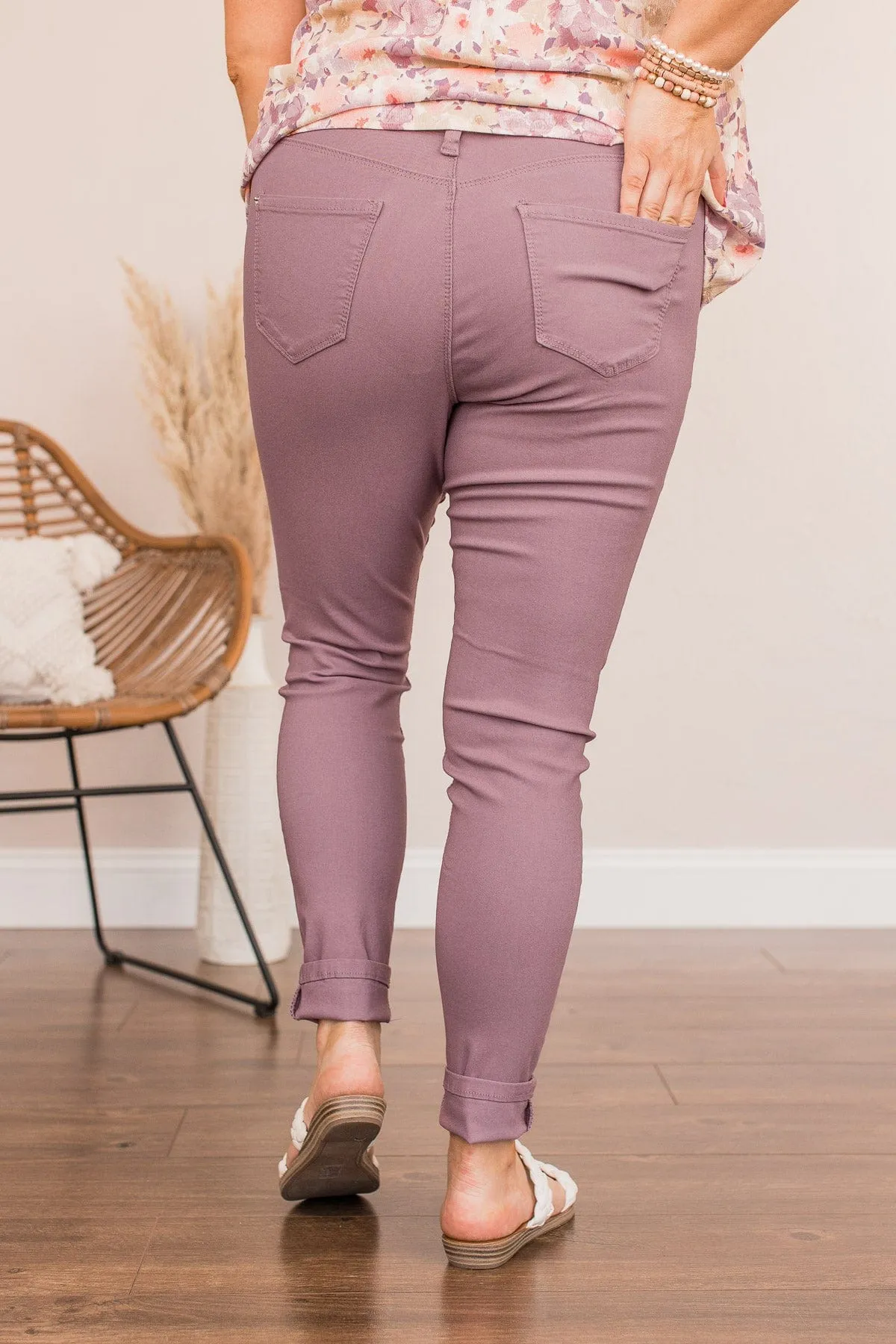 YMI Mid-Rise Jeggings- Violet Wash